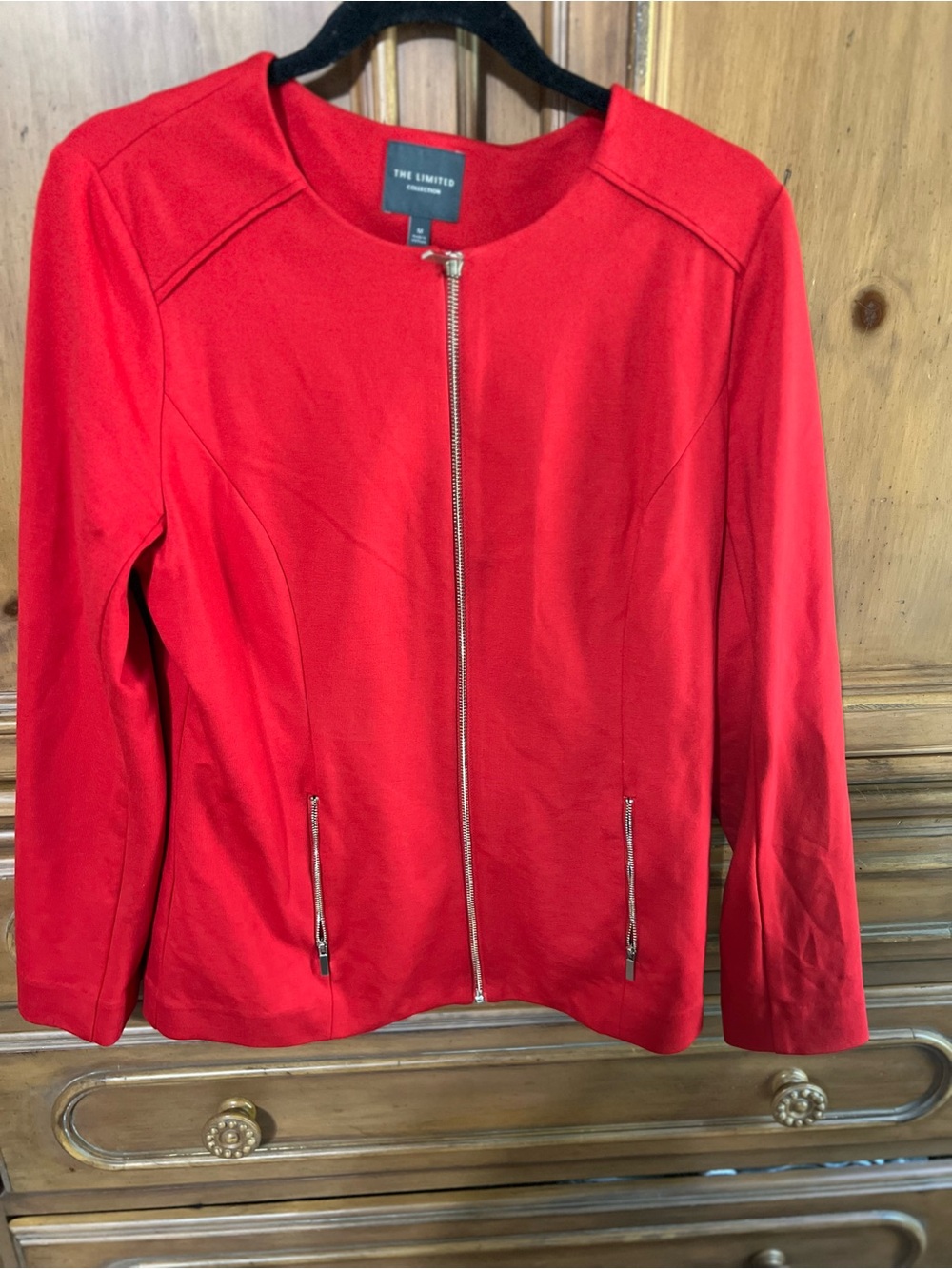 The Limited Red Zip-Front Women's Jacket Blazer